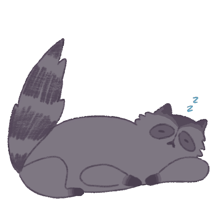 animated raccoon