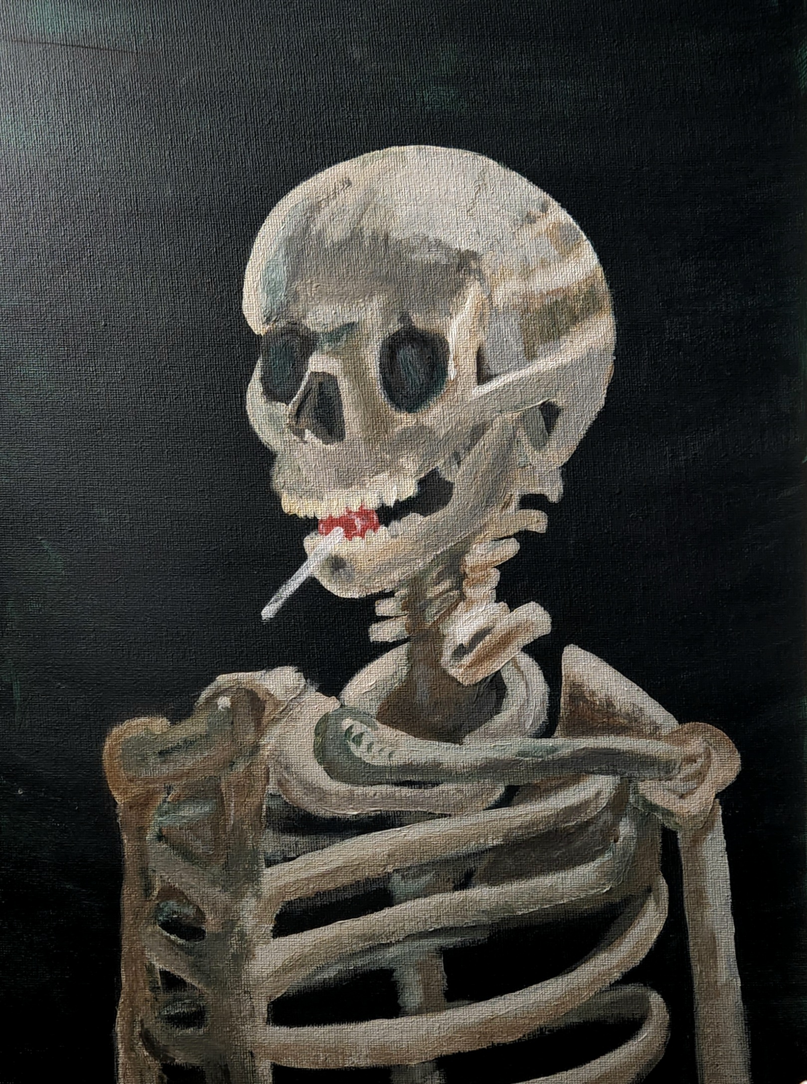 skeleton with a tasty lolipop